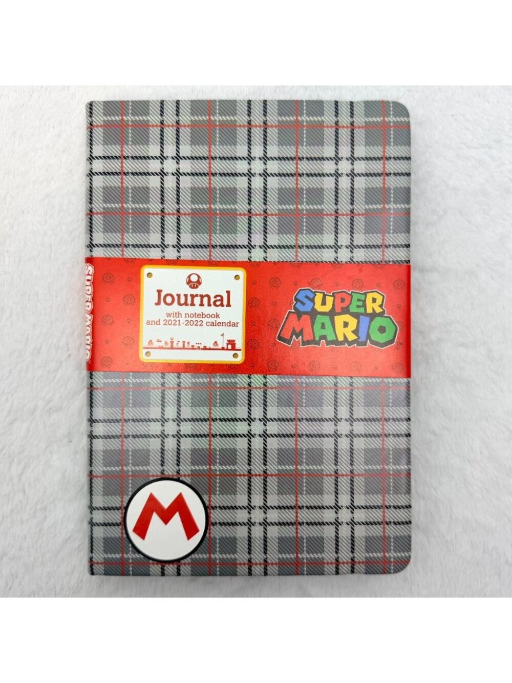 Nintendo Super Mario 8x5 Journal w/Notebook & 2021-2022 Calendar Controller Gear